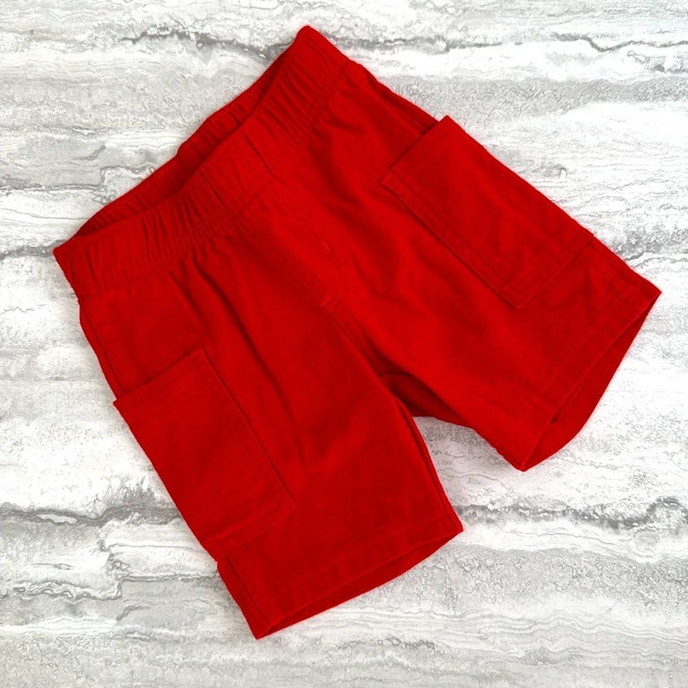 Baby’s Red Cargo Shorts
